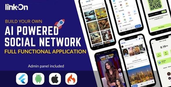 LinkOn AI Powered Social Network Platform APP