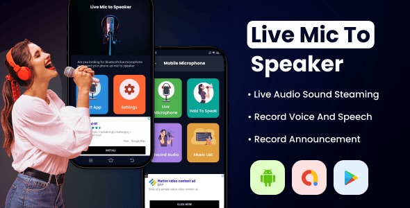 Live Mic To Speaker Bluetooth Mic To Speaker Live Mobile Mic Mic Amplifier