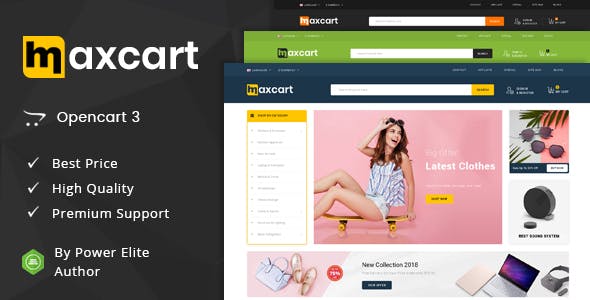 Maxcart Multipurpose OpenCart 3 Theme