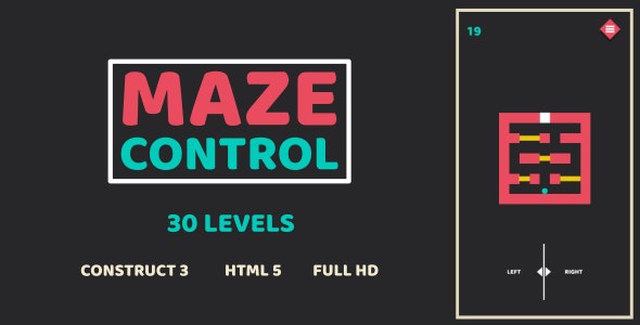 Maze Control HTML5 Game Construct3