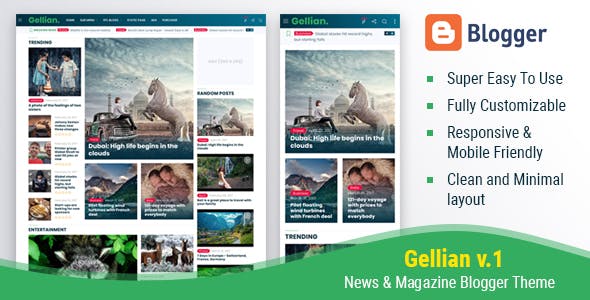 Mogtemplates Gellian News Magazine Blogger Theme