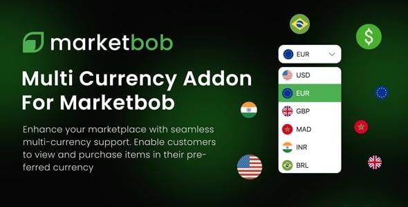 Multi Currency Addon For Marketbob