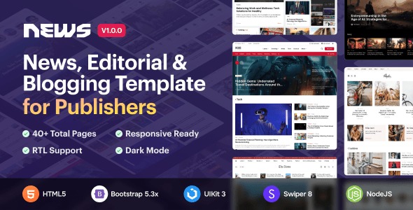 News5 News Magazine HTML5 Template