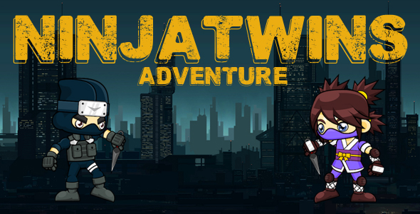 NinjaTwins Adventure Android iAP Admob Share Easy Reskin