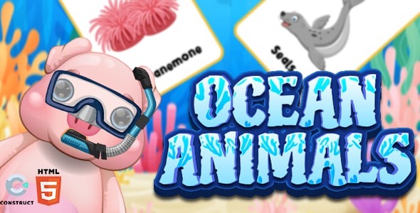 Ocean Animal HTML5 Game Construct 3