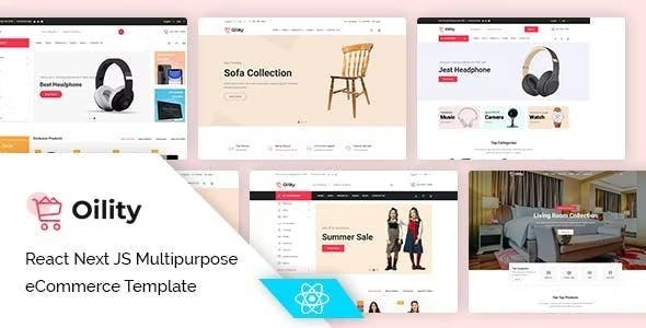 Oility React Next JS Multipurpose eCommerce Template