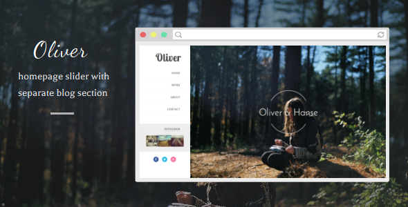 Oliver Responsive Blogger Template