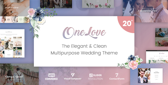 OneLove The Elegant Clean Multipurpose Wedding WordPress Theme