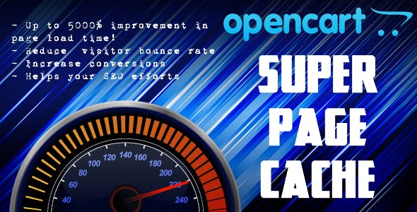 OpenCart Super Page Cache Site speed booster