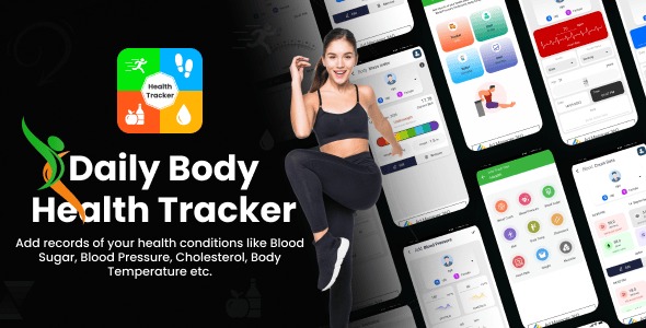 Personal Health Tracker Daily Body Health tracker Admob Android App