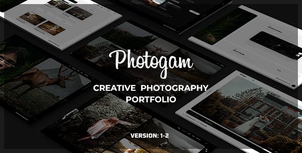 Photogam Creative Photography Portfolio Template