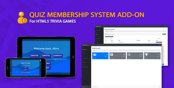 Quiz Membership System Add On