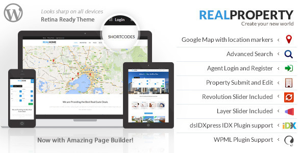 Real Property v1.8.1 Responsive Real Estate WP Theme