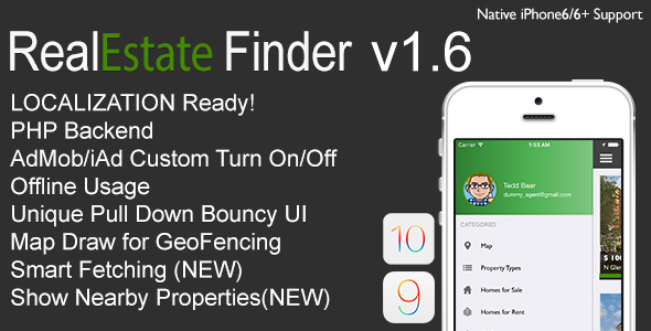 RealEstate Finder Full iOS Application v1.6