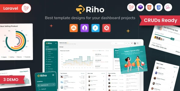 Riho Laravel Admin Template