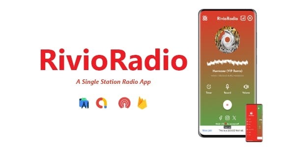 RivioRadio A Single Station Radio App ADMOB FIREBASE ONESIGNAL