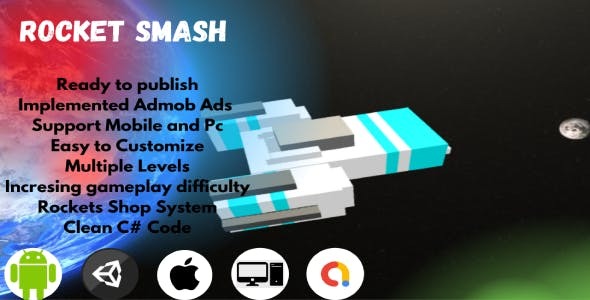 Rocket Smash Complete Unity 3D Game