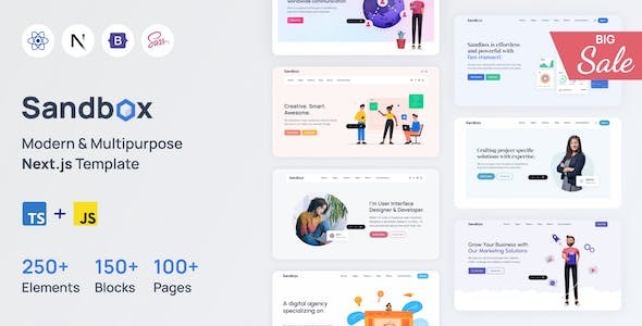 Sandbox Multipurpose Next.js Template