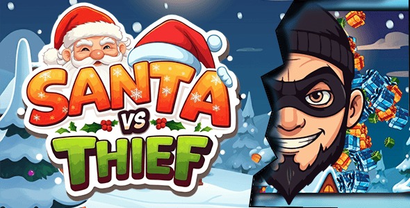 Santa VS Thief Construct 3 Game HTML5 AdMob C3P