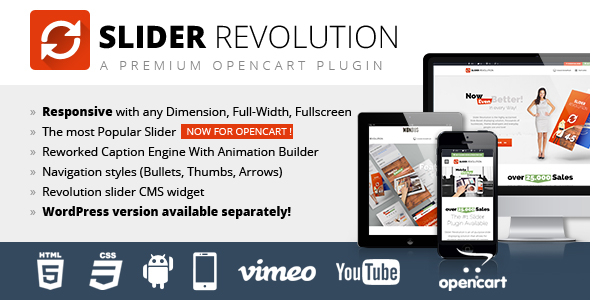 Slider Revolution Responsive Opencart Module