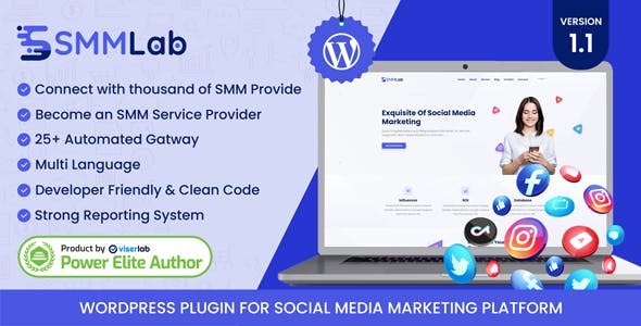 SMMLab Social Media Marketing WordPress Plugin