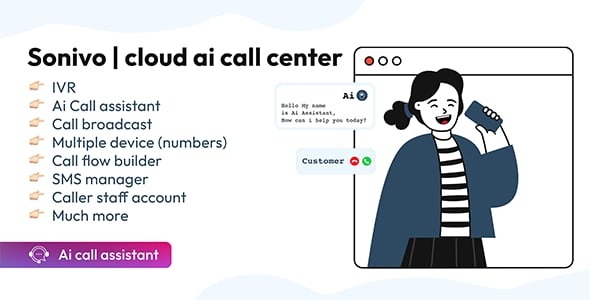 Sonivo Ai cloud call center SAAS system