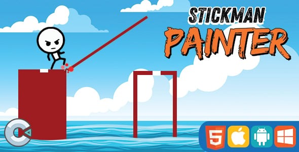 Stickman Painter Construct 3 HTML5