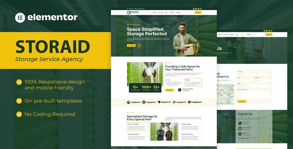 StorAid Storage Service Elementor Template Kit