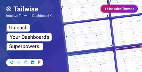 Tailwise React 18 Laravel 10 Tailwind Admin Dashboard Kit Figma Design File