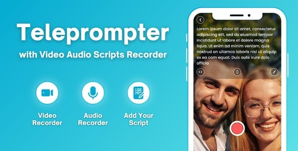 teleprompter with video audio scripts recorder android