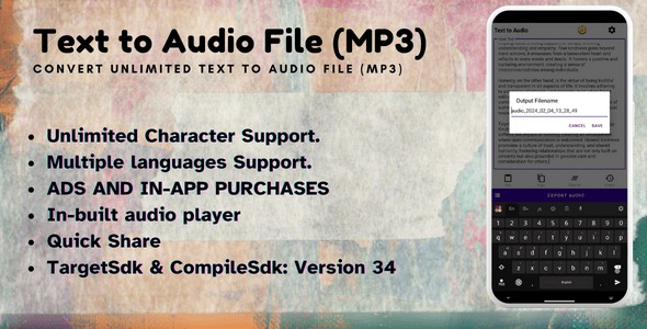 Text to Audio Mp3 Convert Unlimited Text to Audio File