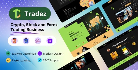 Tradez Forex and Stock Broker HTML Template