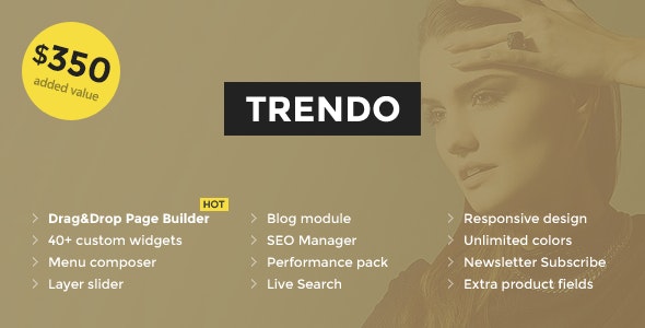 Trendo Minimalistic Fashion Store OpenCart Theme