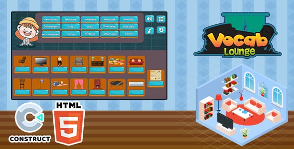 Vocab Lounge HTML5 Game Construct 3