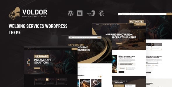 Voldor Welding Metal Work WordPress Theme