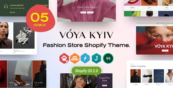 Voya Fashion Store Shopify Theme OS