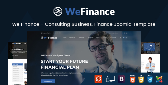 We Finance Consulting Business Finance Joomla Template