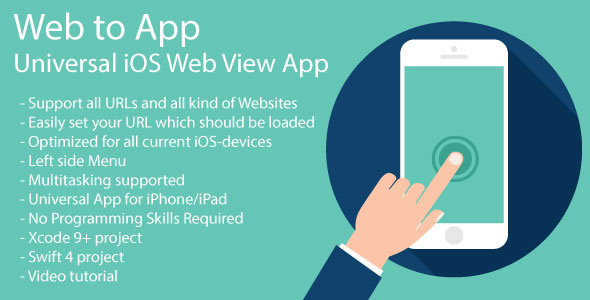 WebToApp Universal iOS Web View App iOS 11 and Swift 4