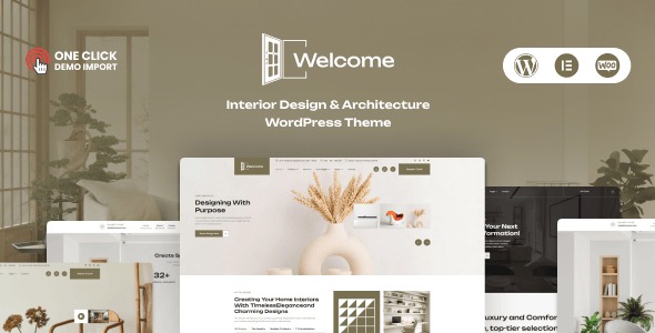 Welcome Architecture and Interior Design WordPress Theme