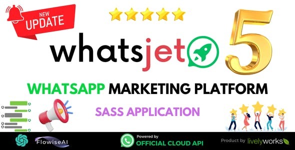 WhatsJet SaaS A WhatsApp Marketing Platform with Bulk Sending Campaigns Chat Bots CRM