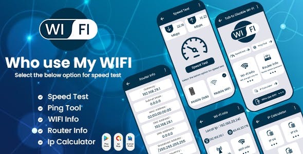 Who Use My WiFi WiFi Scanner Network Tools WiFi Man Net ScannerWiFi Detector On My WIFI
