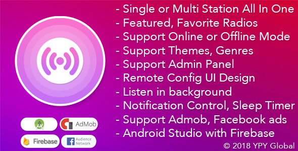 XRadio Best Radio Template For Android
