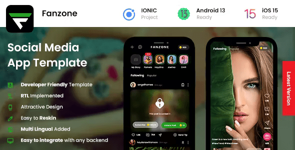 2 App Template Video Creating App Social Media App Fanzone