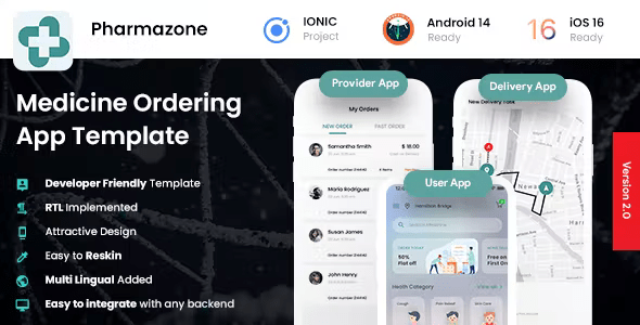 6 App Template Online Medicine Ordering App Medicine Delivery App Pharmazone Pharmacy eCommerce