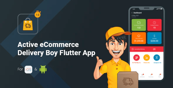 Active eCommerce Delivery Boy Flutter App