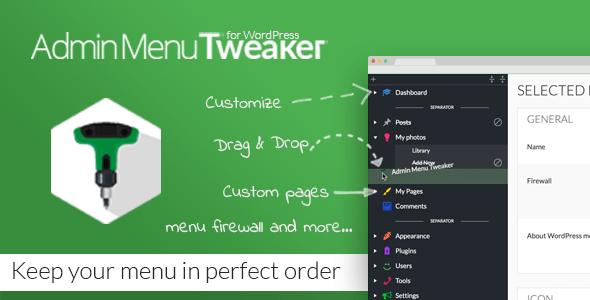 Admin Menu Tweaker for WordPress