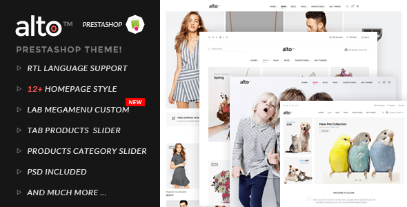 Alto Responsive Prestashop Theme