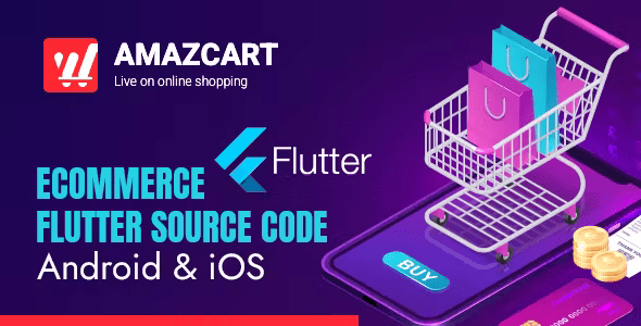 Amazy Flutter Amaz Cart Ecommerce Flutter Source code for Android and iOS