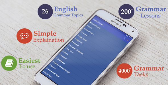 Android Education app English Grammar