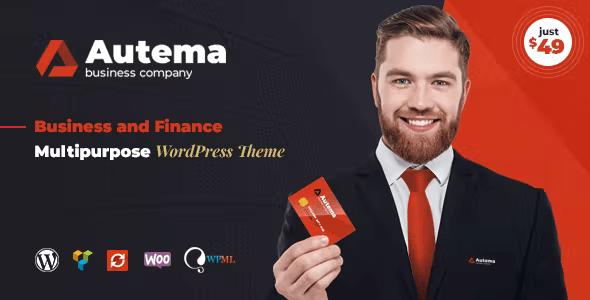 Autema Quick Loans Bitcoin Business Coach and Insurance Agency WordPress Theme